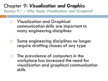 Chapter 9: Visualization and Graphics