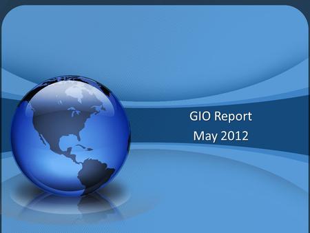 GIO Report May 2012. Base Products 1’ Pixel Resolution – 4-Band Imagery USGS-compliant, 1.5 meter post spacing LiDAR Digital Elevation Model Available.