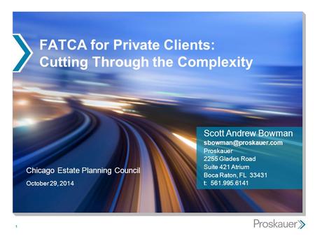 FATCA for Private Clients: Cutting Through the Complexity