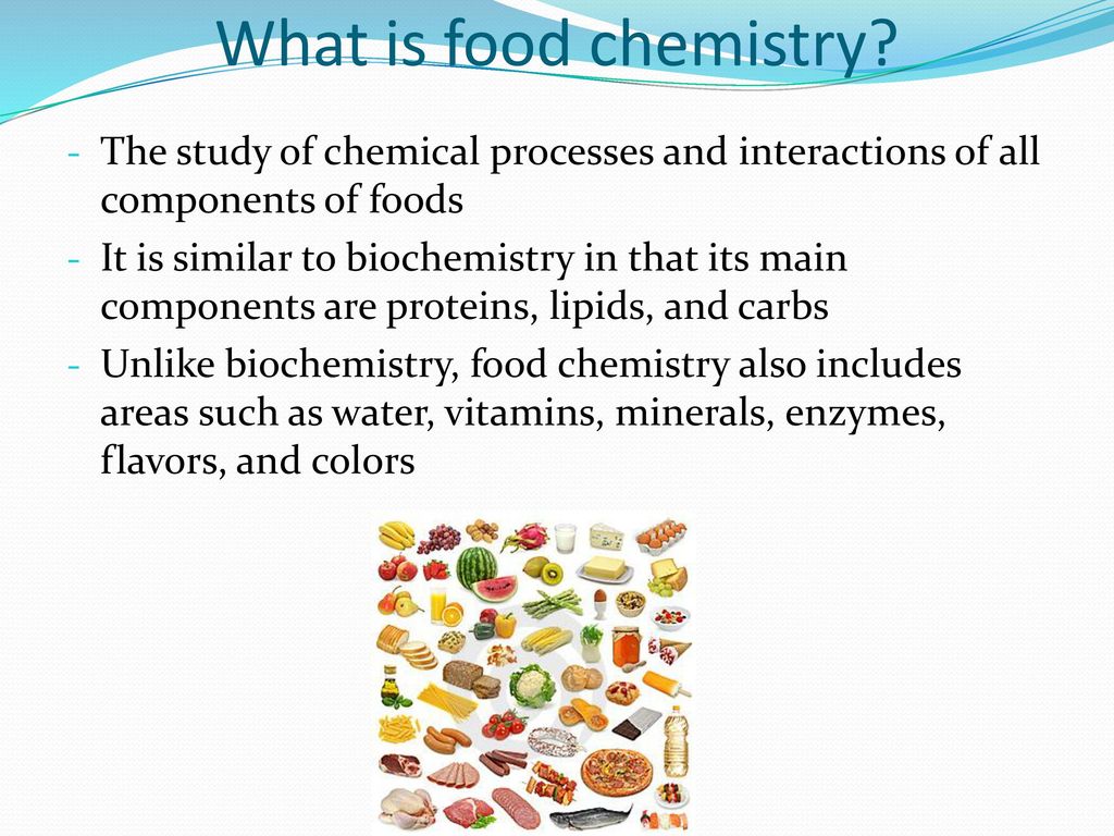 application of chemistry in food