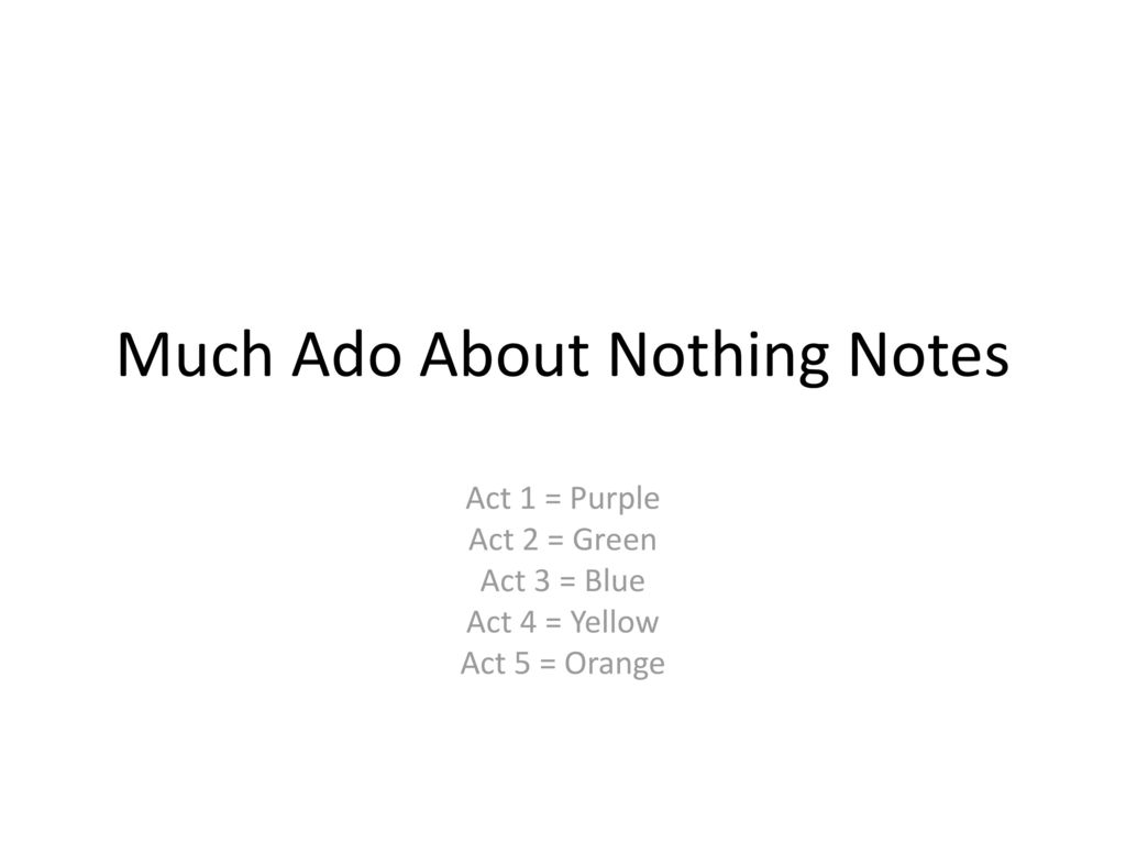 Реферат: Much Ado About Nothing Love Hate