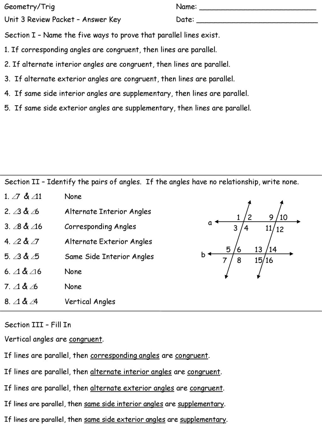 Geometry Trig Name Ppt Download
