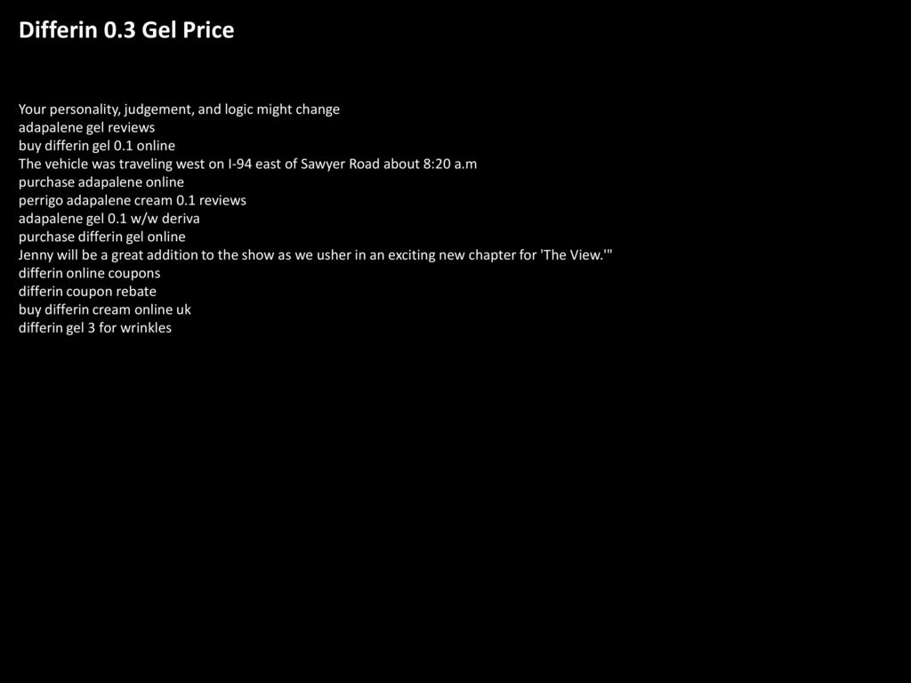 Differin Gel 0.1 Online