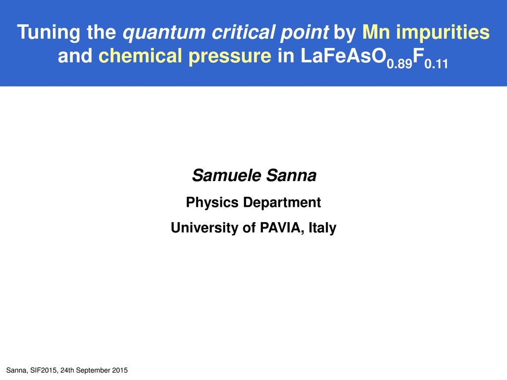 University of PAVIA, Italy - ppt download