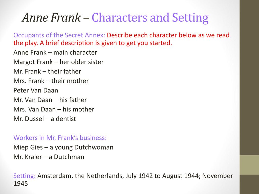 The Diary of Anne Frank Summary  PDF  Anne Frank  Unrest