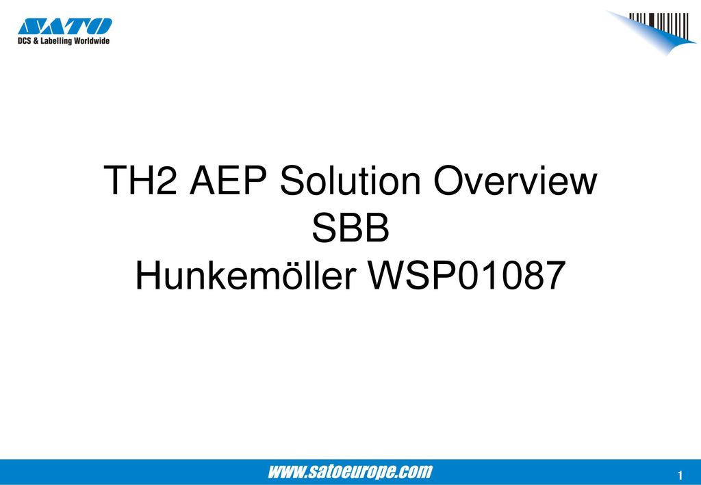 TH2 Solution Overview SBB Hunkemöller WSP ppt