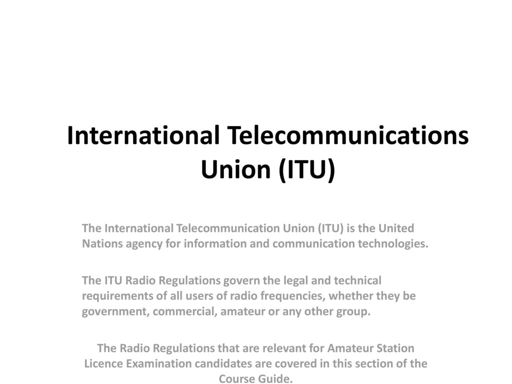 International Telecommunications Union (ITU) photo