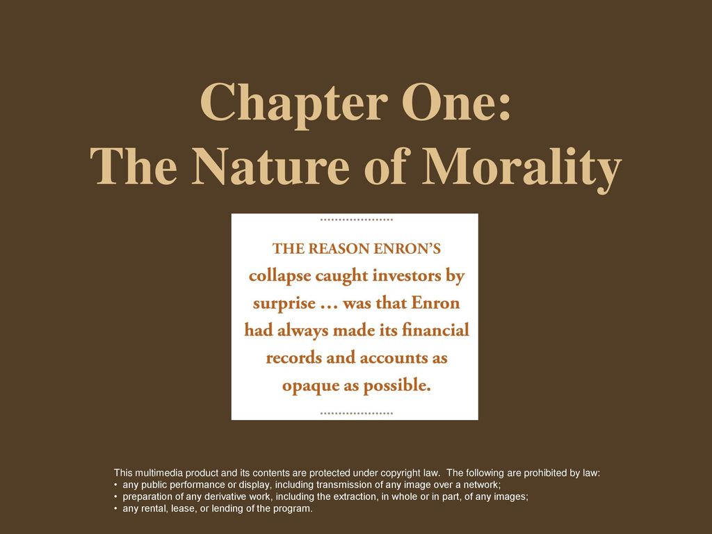Chapter One: The Nature of Morality - ppt download