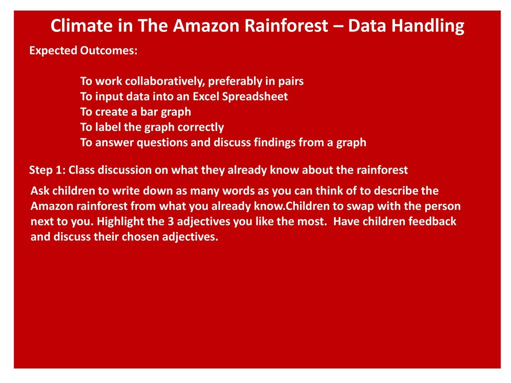 Climate in The Amazon Rainforest – Data Handling - ppt download