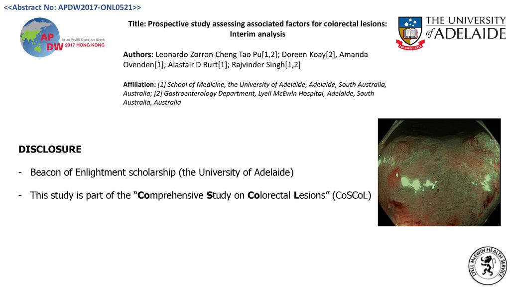Beacon of Enlightment scholarship (the University of Adelaide) - ppt  download