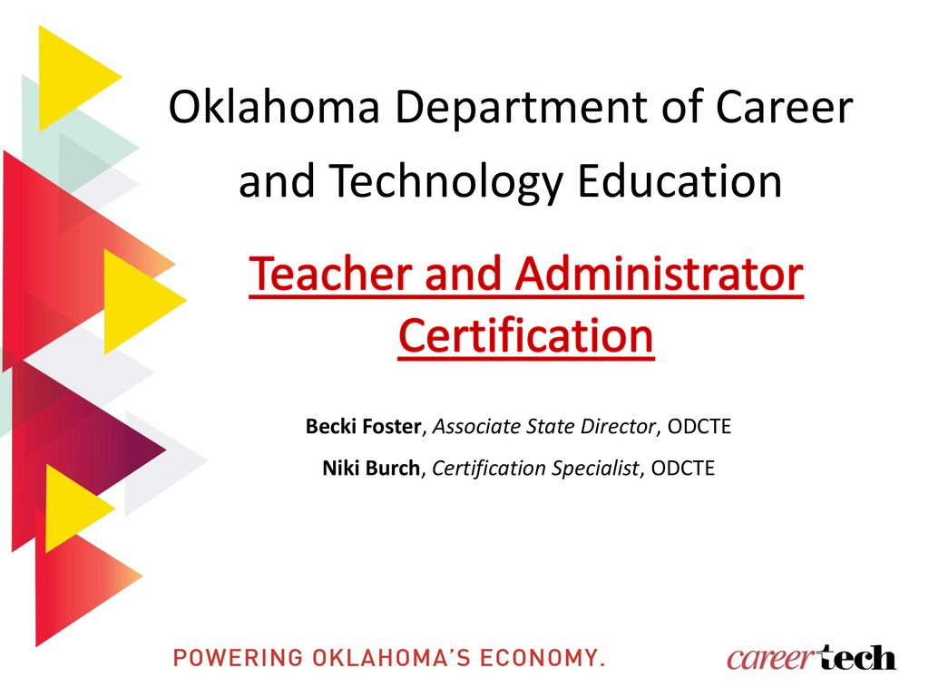Teacher Certification  Oklahoma State Department of Education
