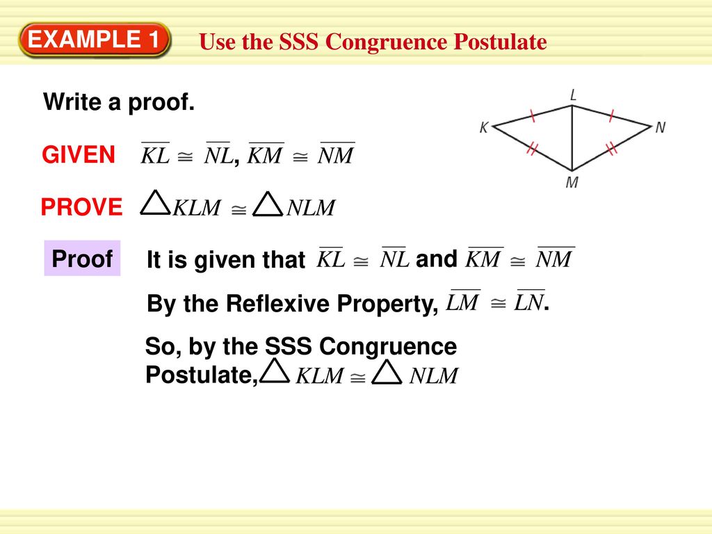 Solved Can you use the SSS Postulate or the SAS Postulate to
