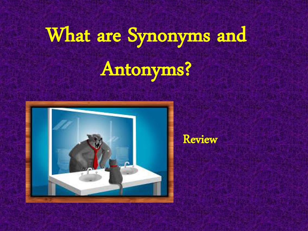 Today we will review how to determine synonyms and antonyms. - ppt download