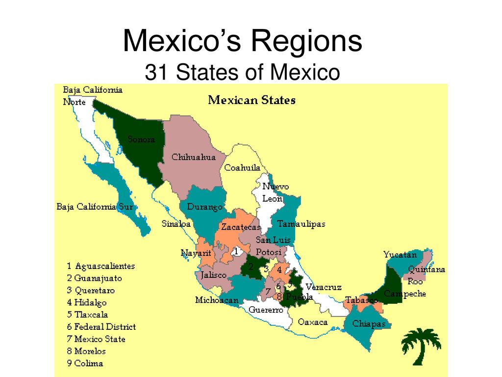 Mexico States. Mexico Regions. Штат Мехико. Map of Mexico with States.