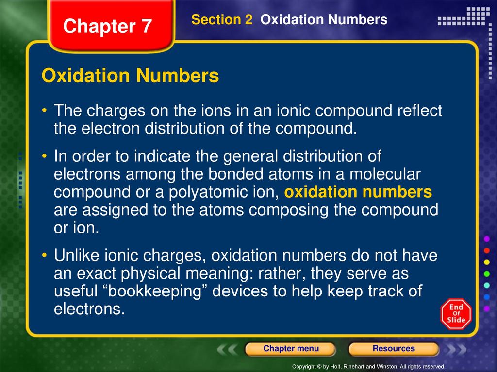 oxidation numbers help