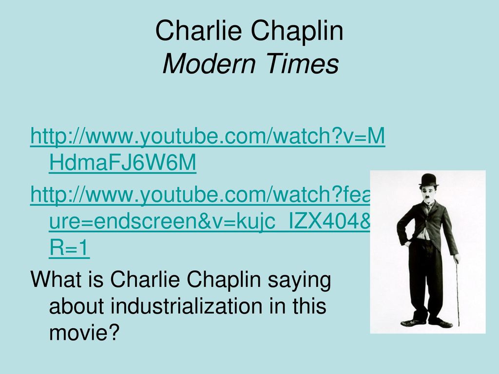 charlie chaplin modern times summary