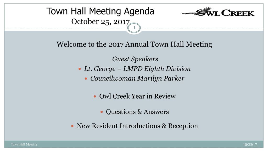 31+ Free Town Hall Meeting Script