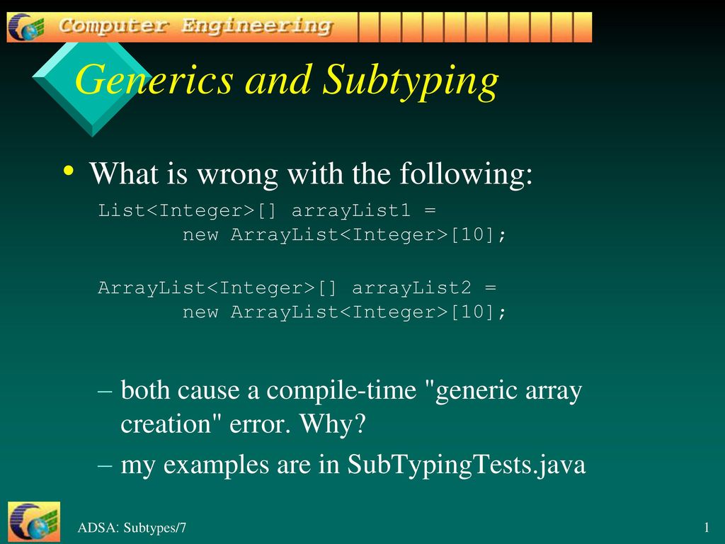 Generics and Subtyping - ppt download