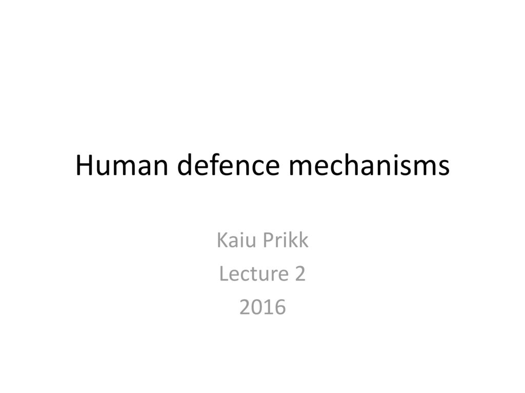 human defence mechanism