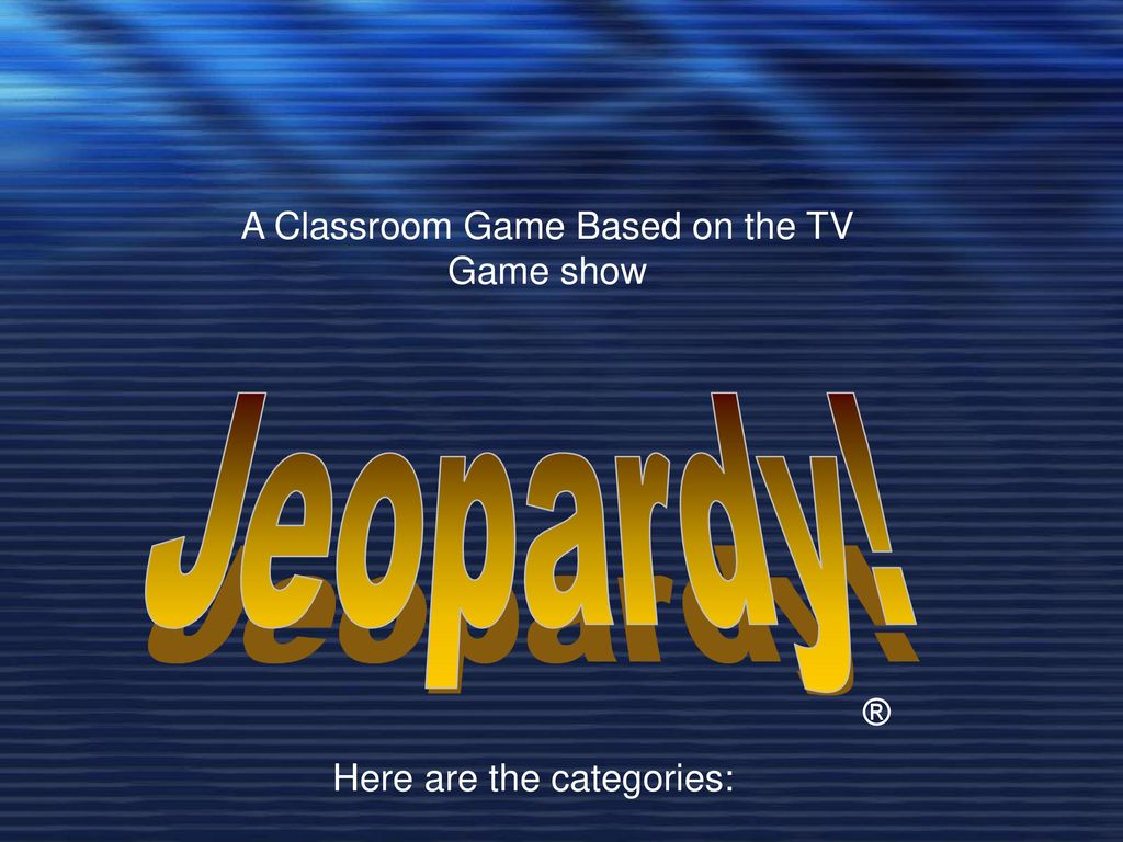 game show music jeopardy