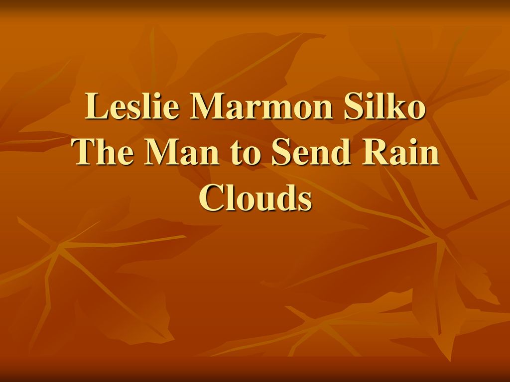 the man to send rain clouds short story