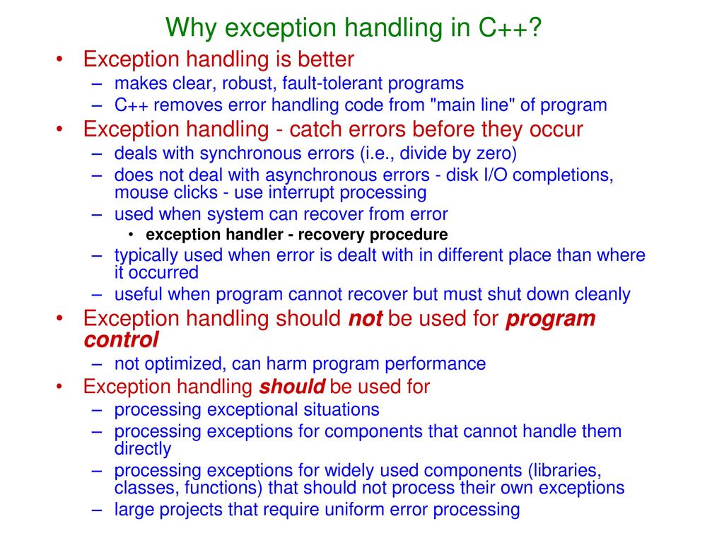 Introduction to C++ Exceptions