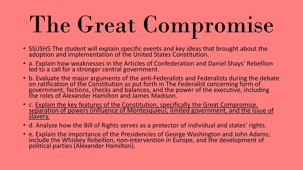 The great compromise