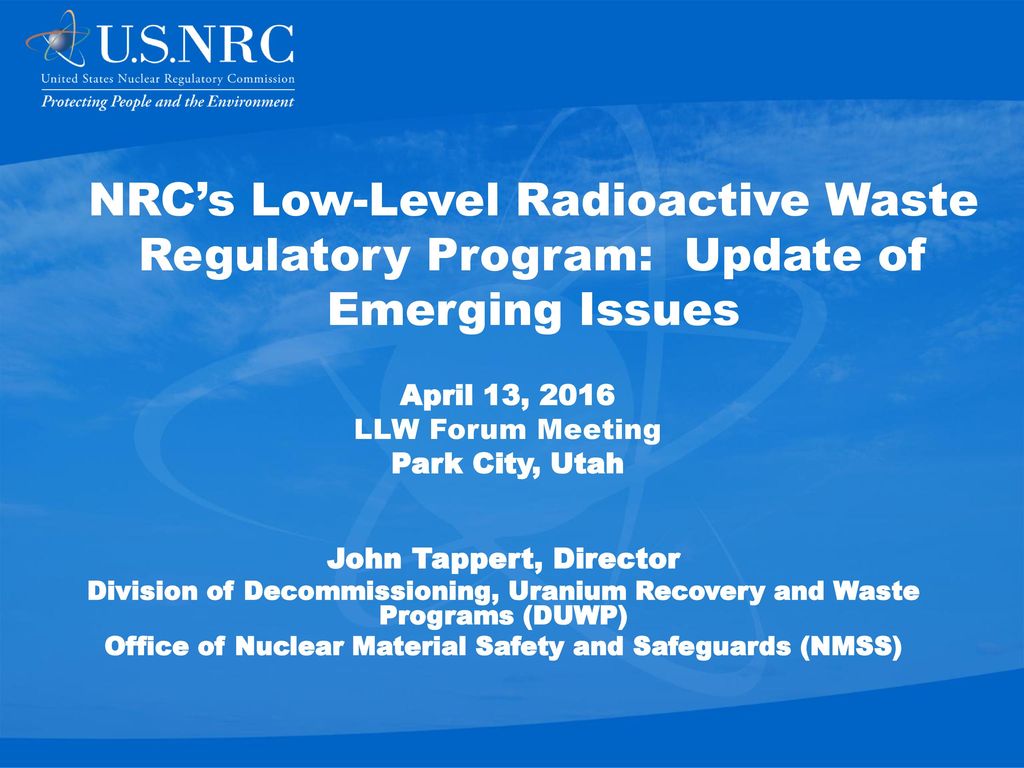 NRC/Office of Nuclear Material Safety and Safeguards Directory