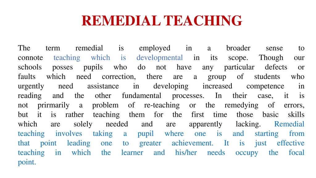 remedial-definition