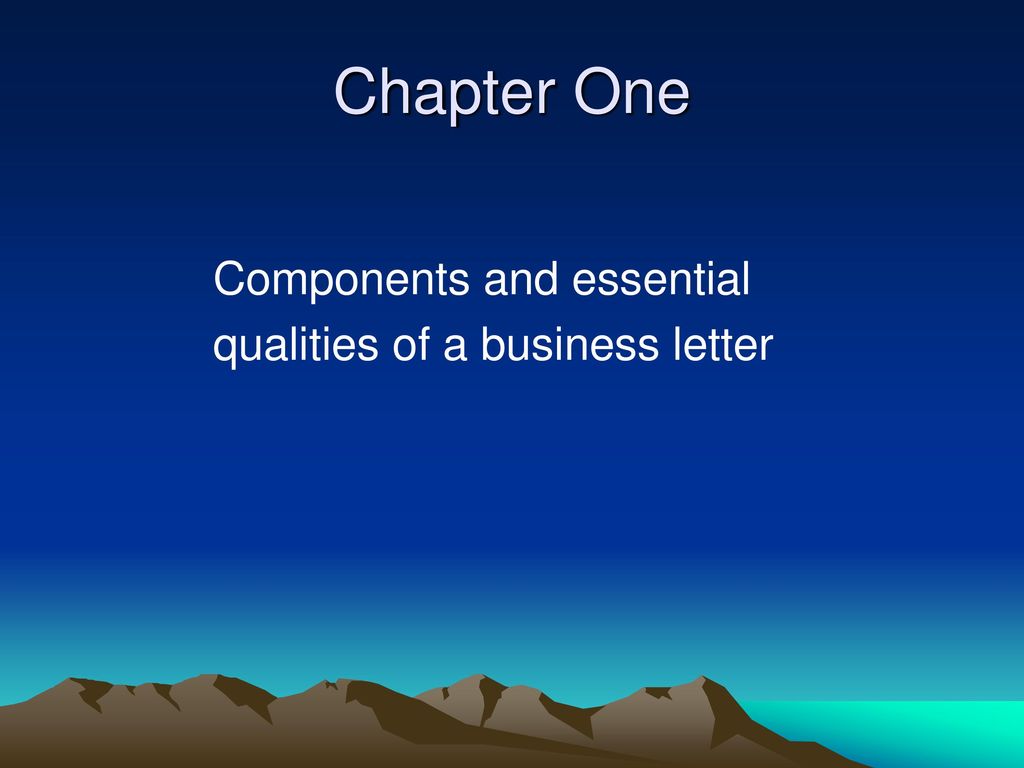 essential qualities of business letter