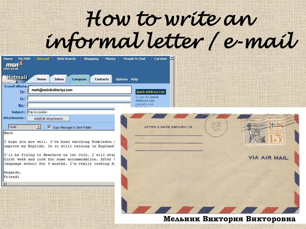 informal mail