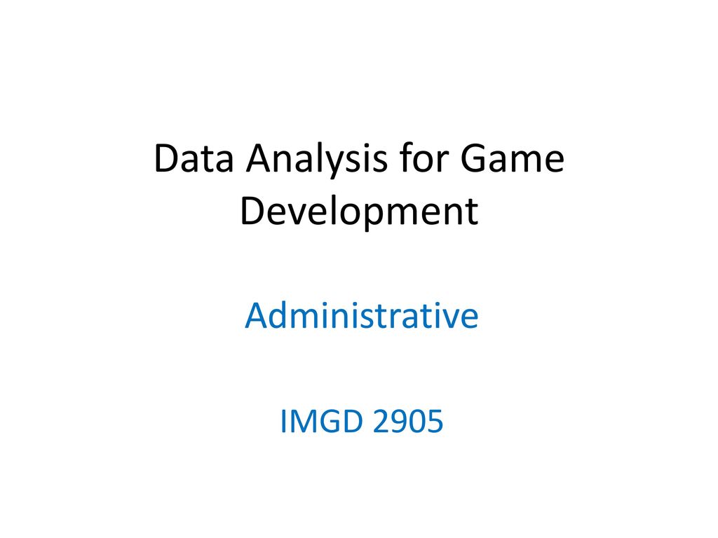 Game Data Mining: Fundamentals - GameAnalytics