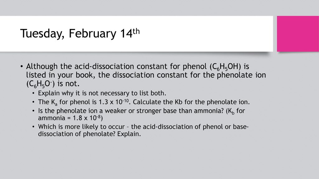 Phenol, C6H5OH