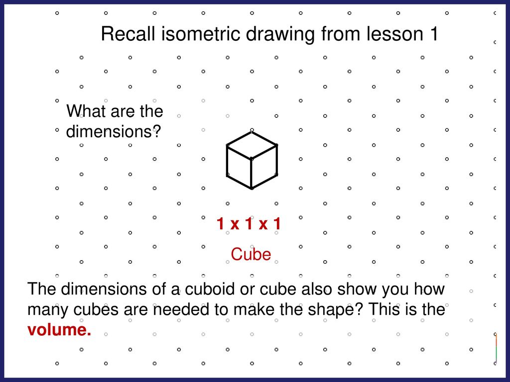 Recall Isometric Drawing From Lesson 1 Ppt Download