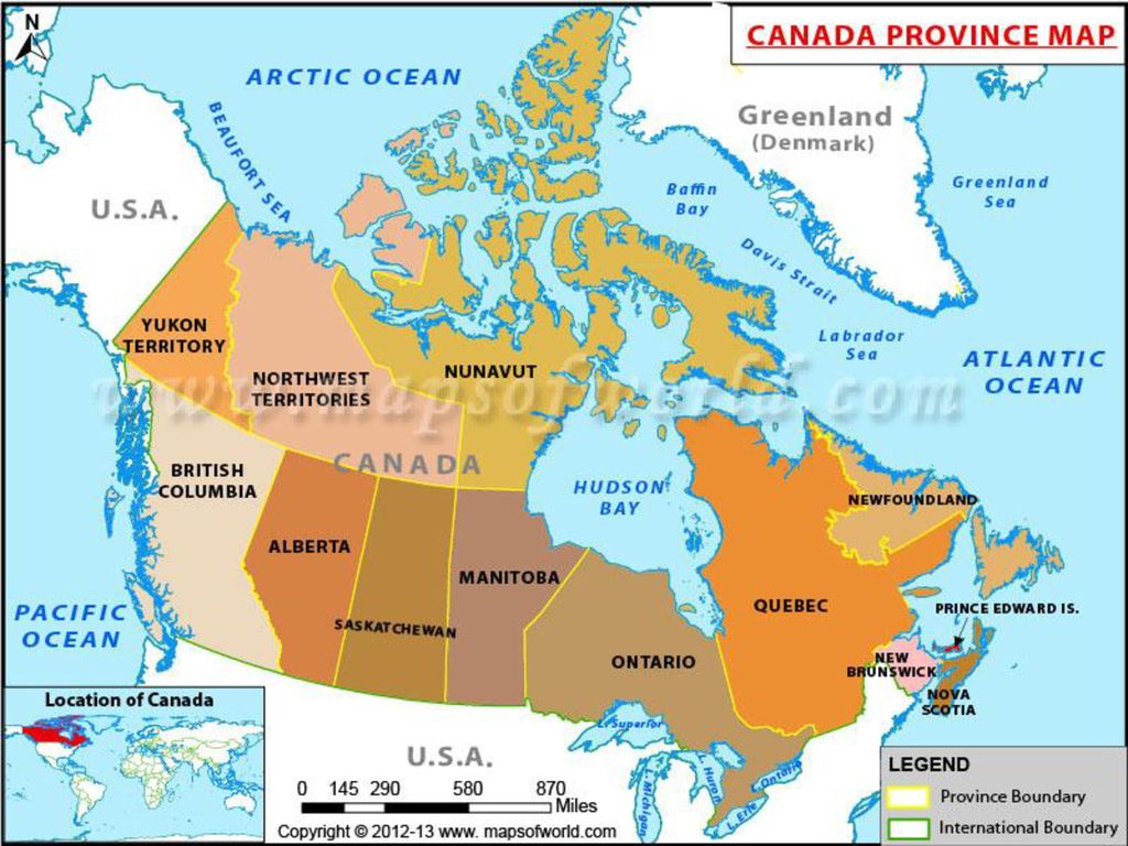 Где правда канада. 10 Провинций Канады. Карта Канады на английском. Контурная карта территории и провинции Канады. 3 Territories of Canada.