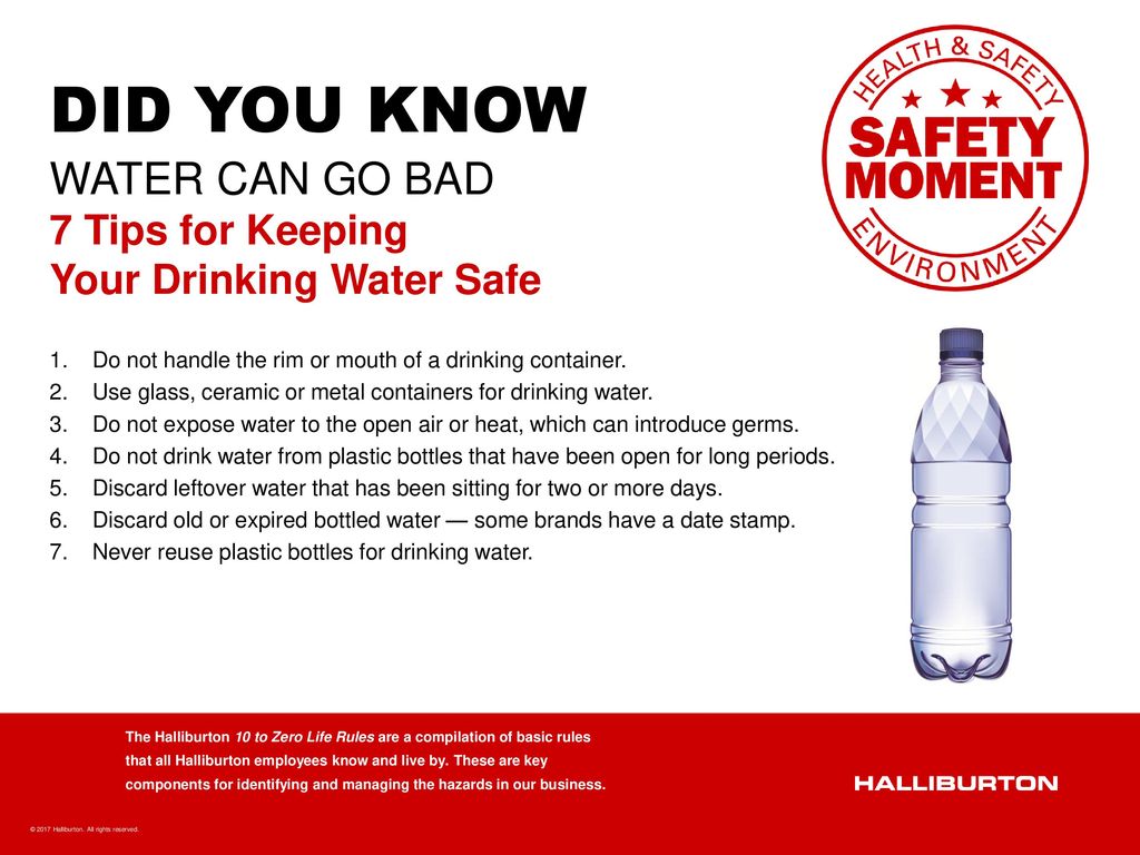 DID YOU KNOW WATER CAN GO BAD - ppt download