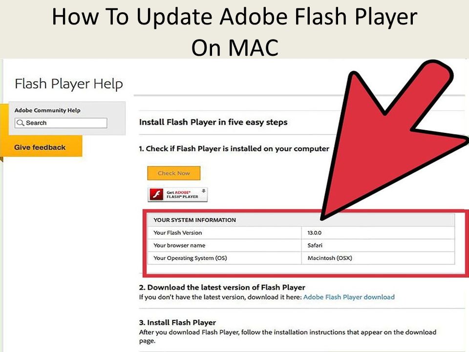 verify latest adobe flash player for mac verify latest adobe flash player for mac