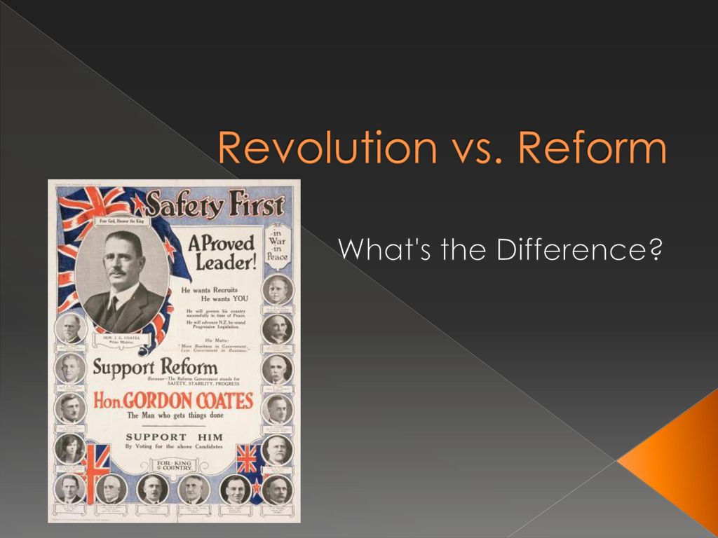 Revolution vs. Reform What's the Difference?. - ppt download