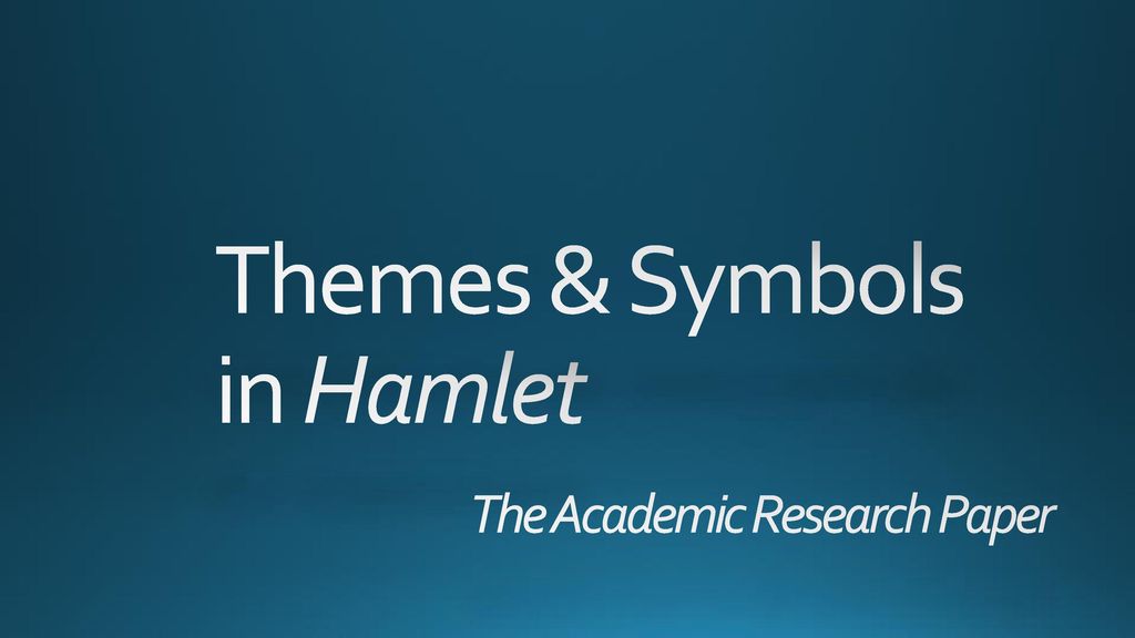 hamlet symbols and themes