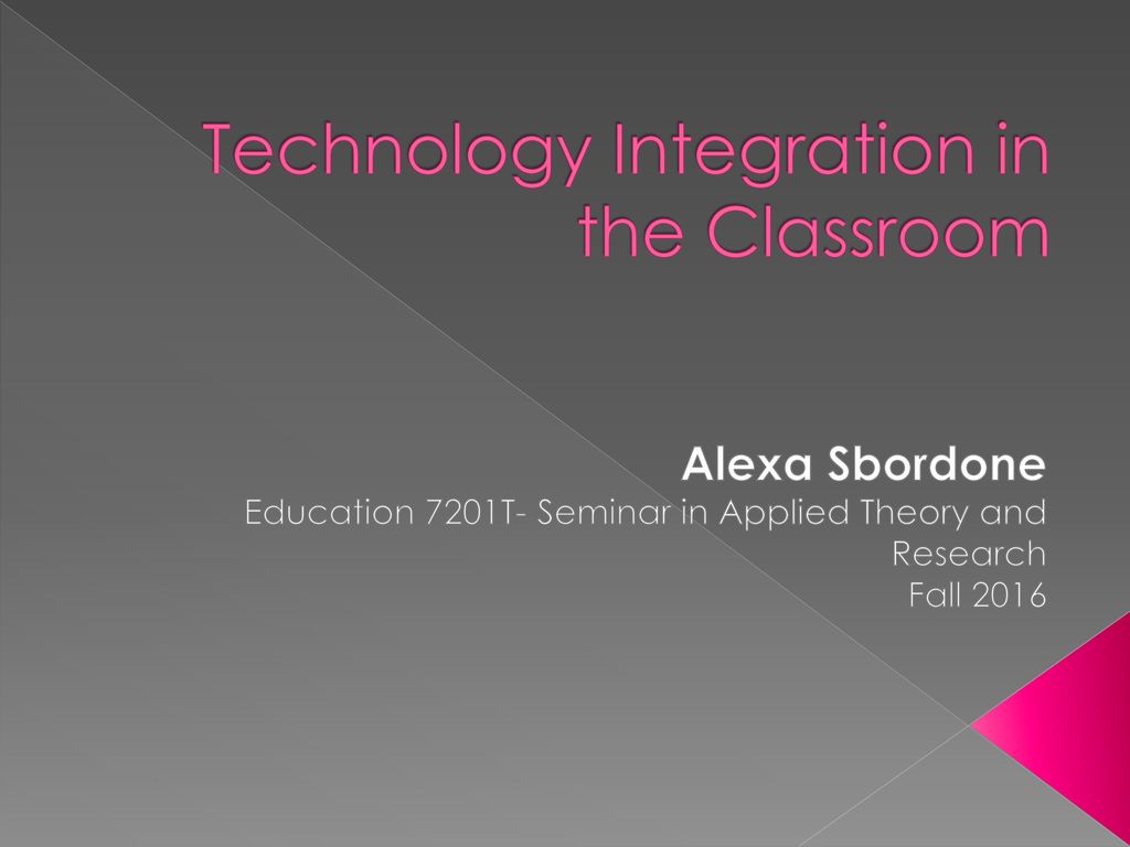Technology Integration in the Classroom - ppt download