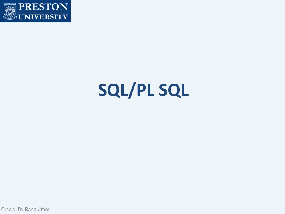 SQL/PL SQL Oracle By Rana Umer. Quiz 2 Q1.Create a table called "Persons"  that contains five columns: PersonID, LastName, FirstName, Address, and  City. - ppt download
