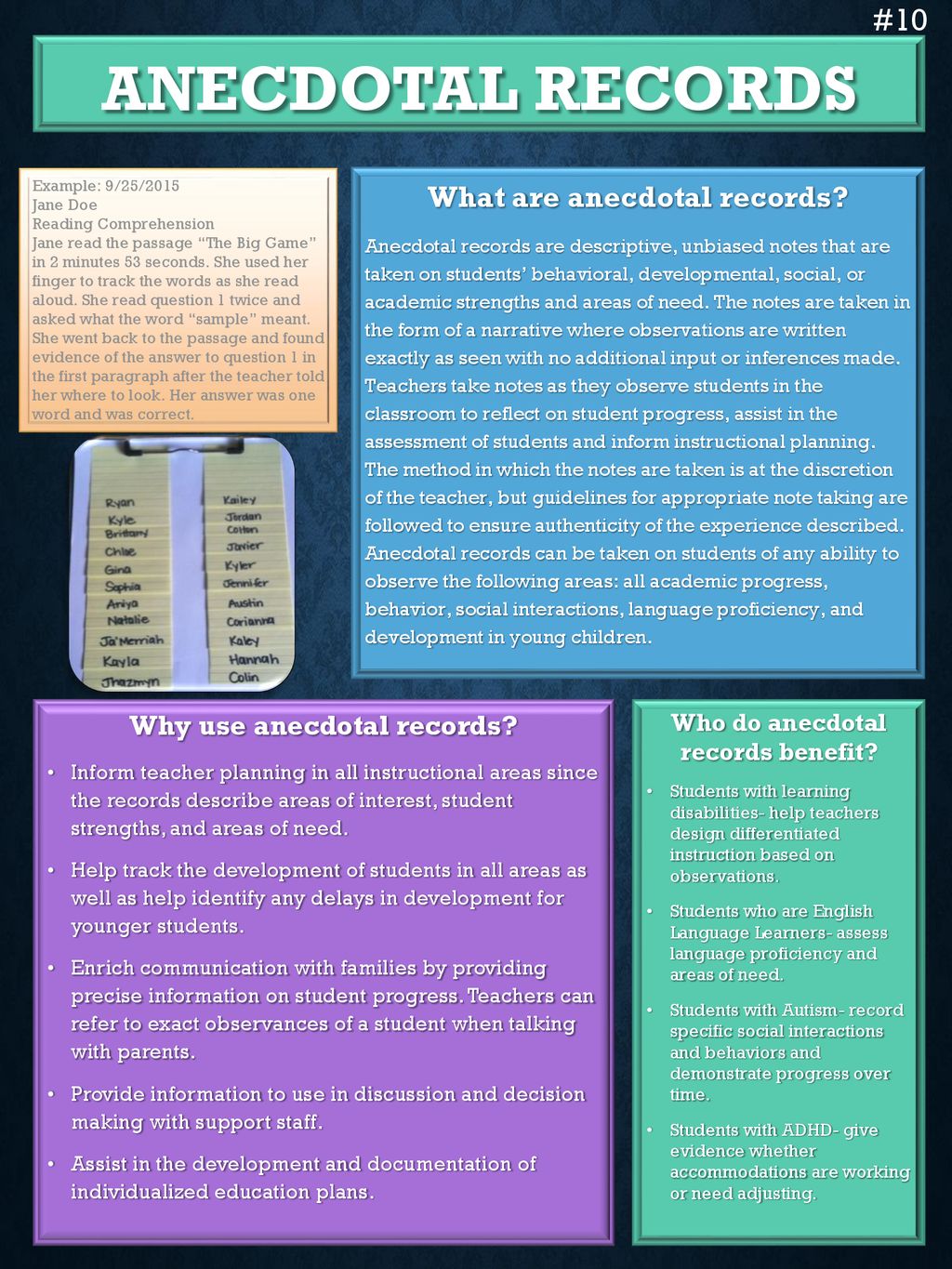 Anecdotal Records #10 What are anecdotal records? - ppt download