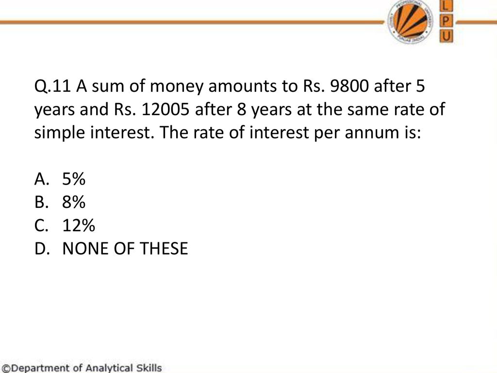 COMPOUND INTEREST AND SIMPLE INTEREST TUTORIAL - ppt download