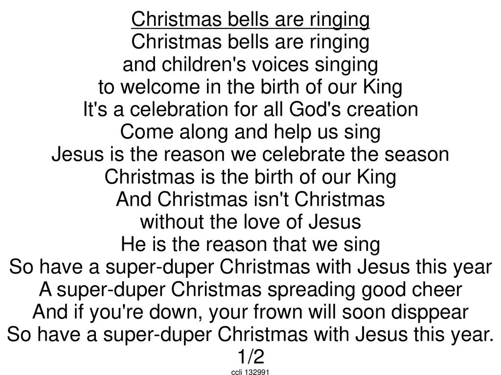 Christmas bells are ringing and children's voices singing - ppt download