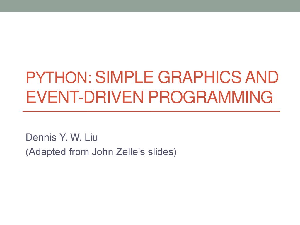 python event driven