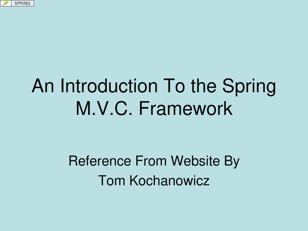 Spring mvc sale ppt