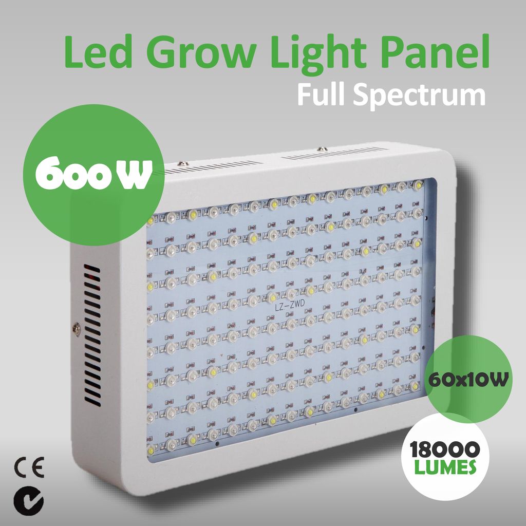 Led Grow Light Panel Full Spectrum 600 W 60x10W LUMES. - ppt download