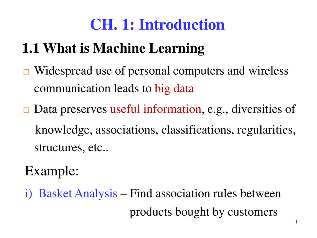 Introduction to store machine learning presentation