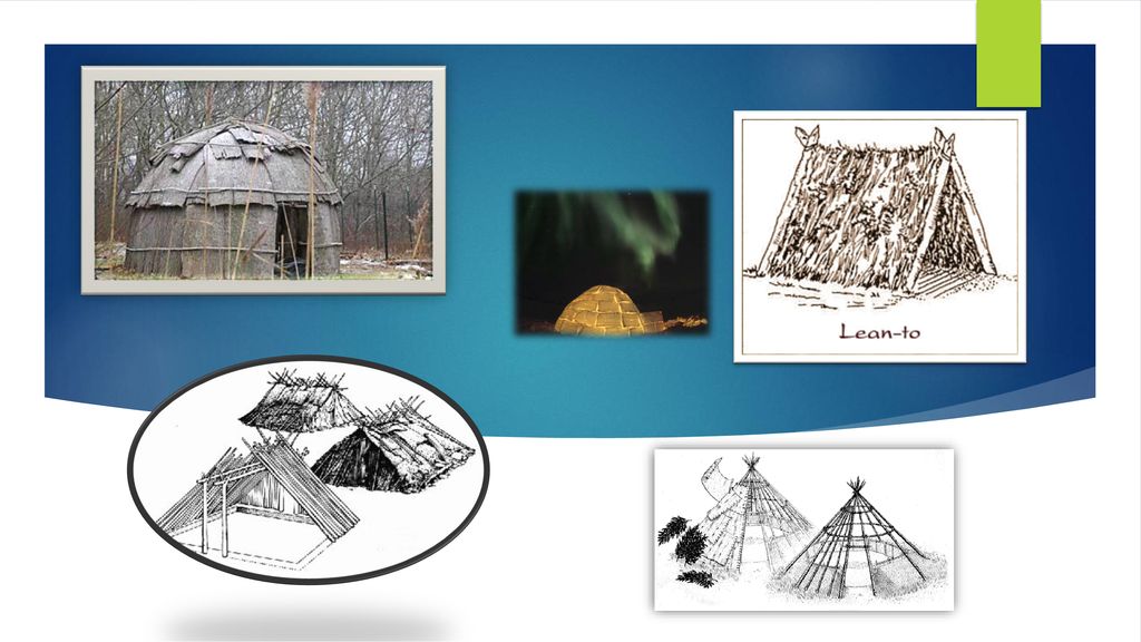 native american lean to shelter clipart