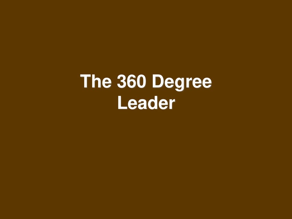 The 360 Degree Leader PDF Free Download